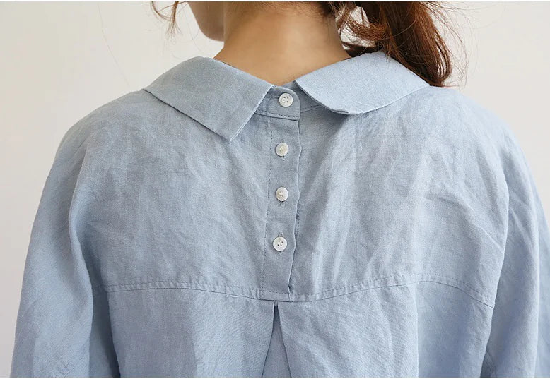 Cotton Linen Dress Shirt Combination