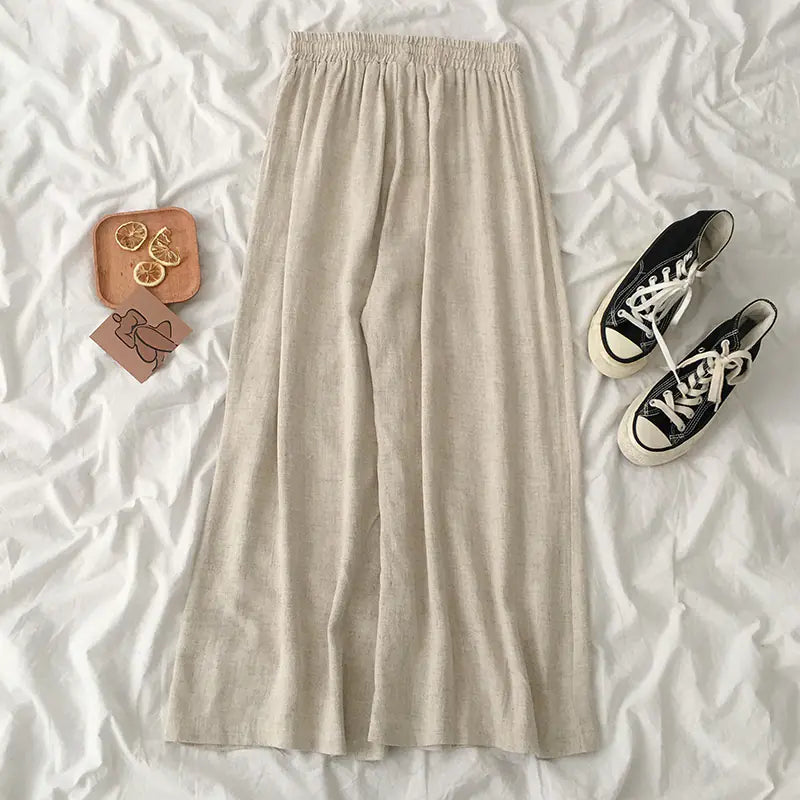 2020 Summer Women's Vintage Loose Wide-Leg Pants