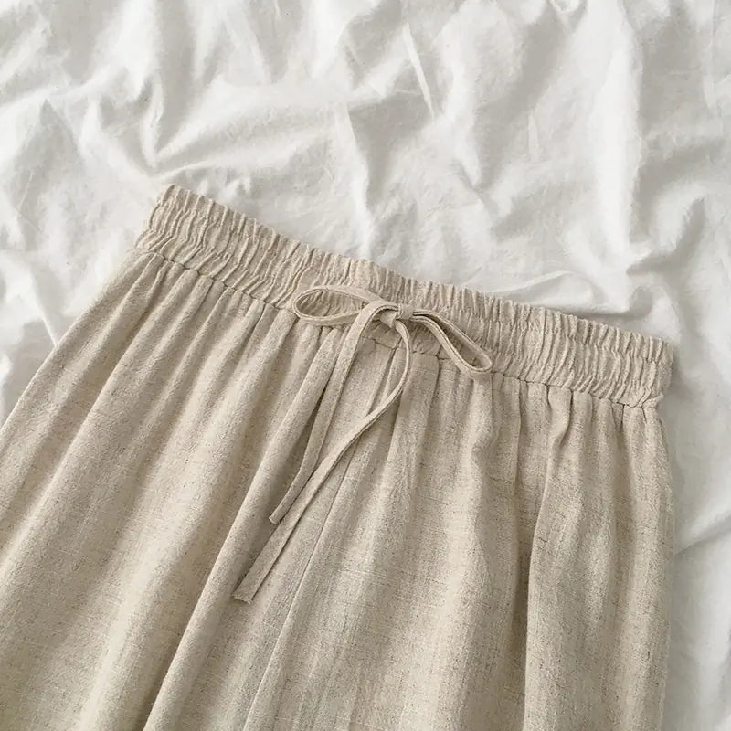 2020 Summer Women's Vintage Loose Wide-Leg Pants