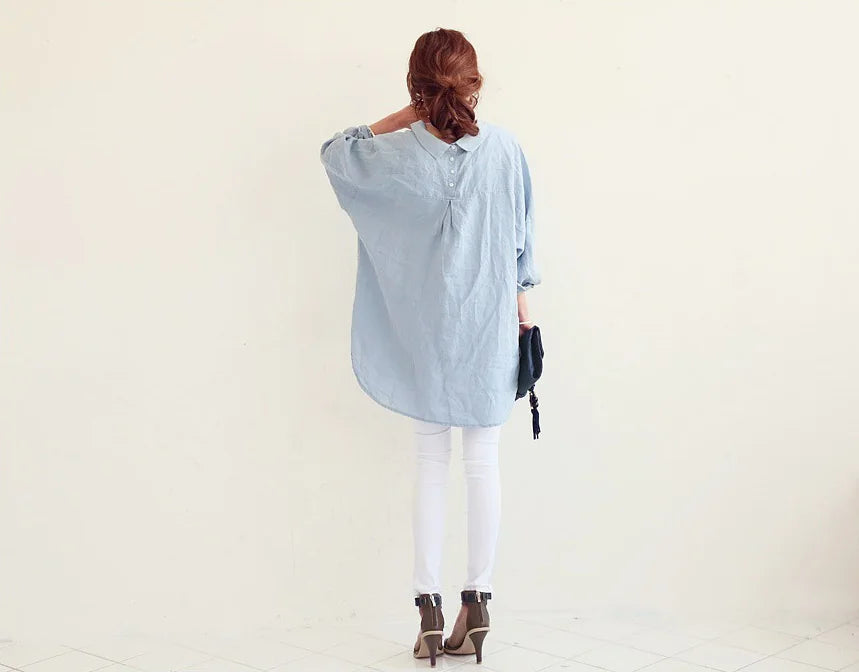 Cotton Linen Dress Shirt Combination