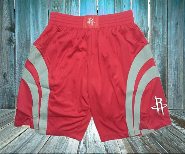 Retro Embroidered Mesh Pocket Basketball Shorts