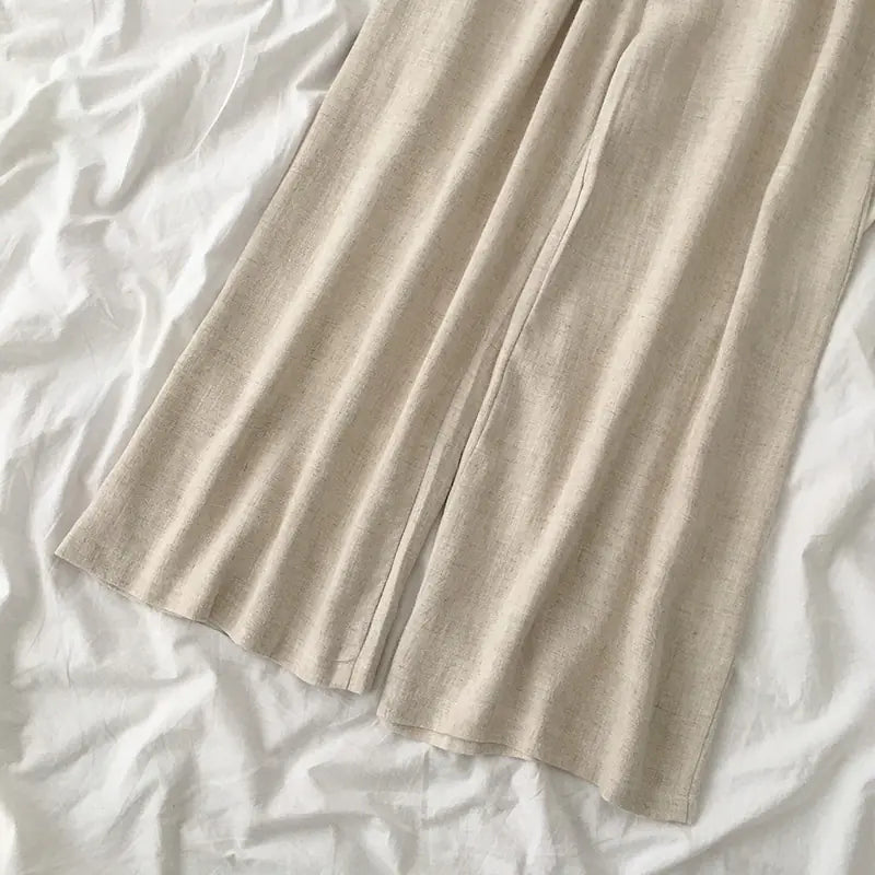 2020 Summer Women's Vintage Loose Wide-Leg Pants