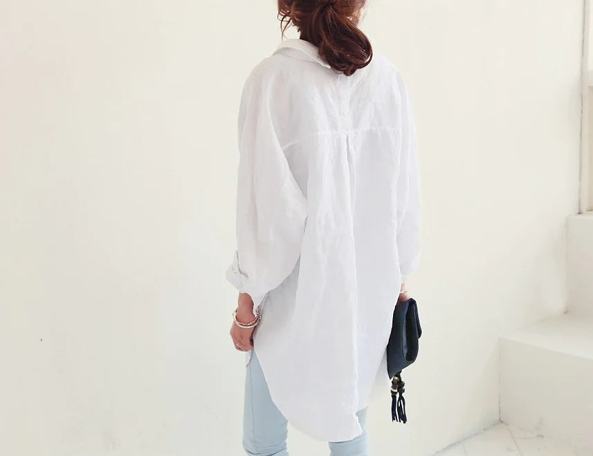 Cotton Linen Dress Shirt Combination