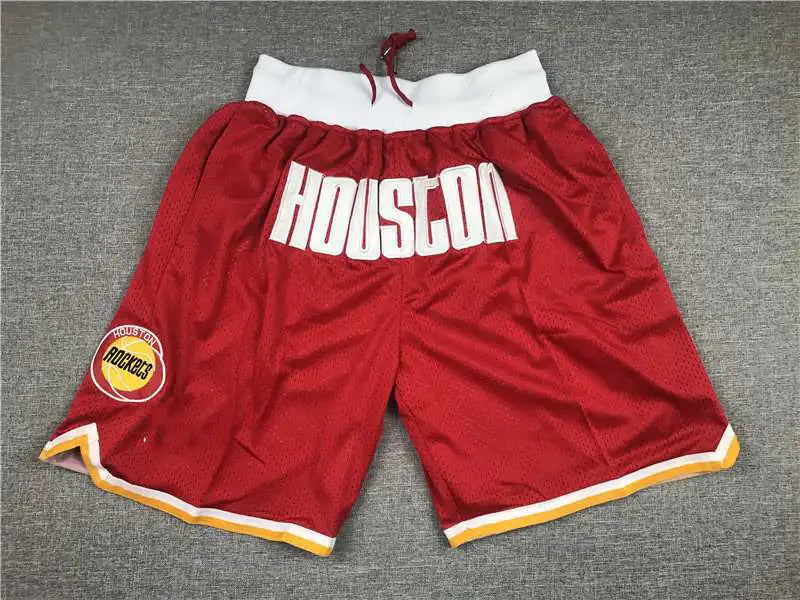 Retro Embroidered Mesh Pocket Basketball Shorts