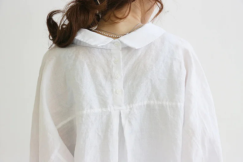 Cotton Linen Dress Shirt Combination
